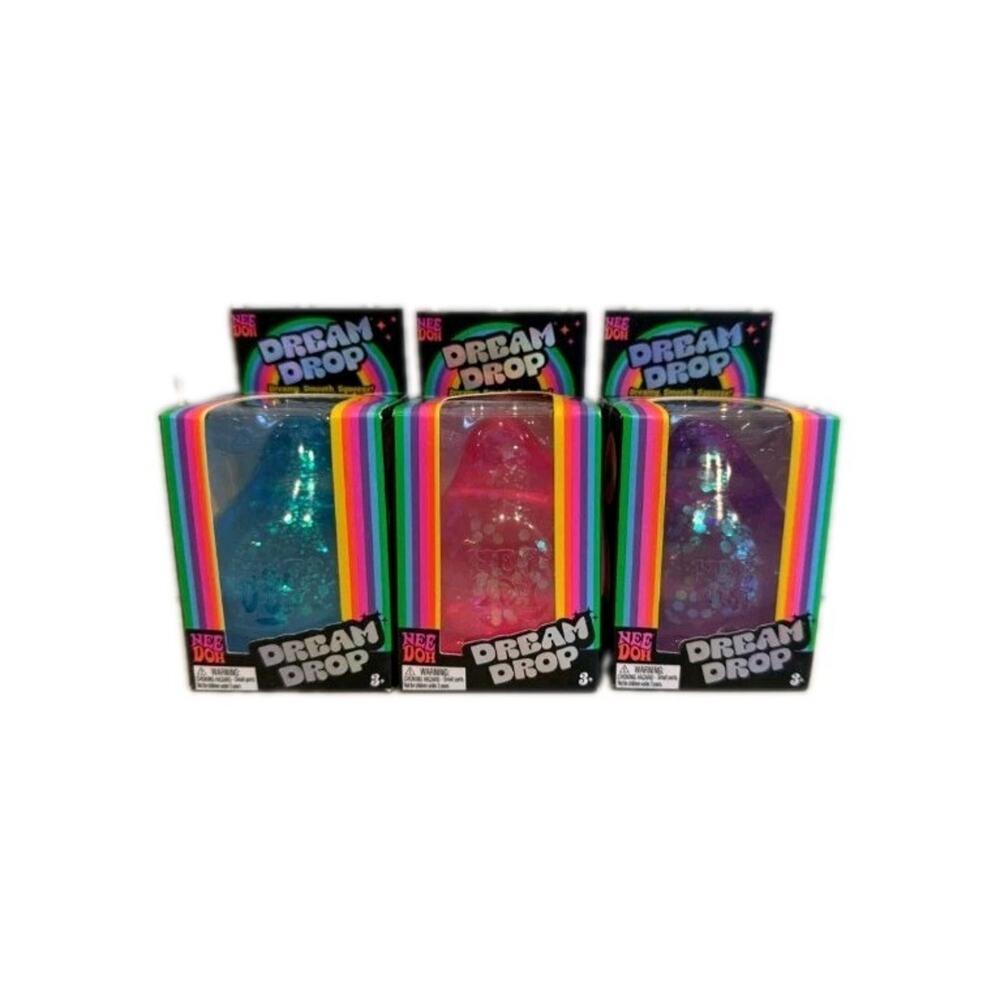 NeeDoh Dream Drop Squishy Lot Pink Blue Purple NEW Authentic Sealed
